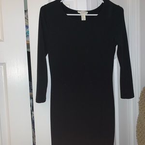 Tight bodycon black dress